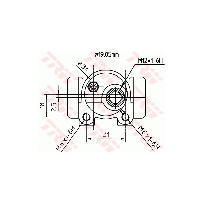 Cylindre de roue TRW
