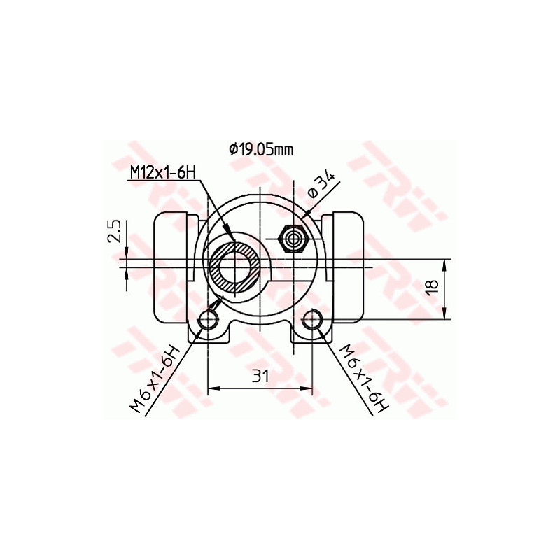 Cylindre de roue TRW