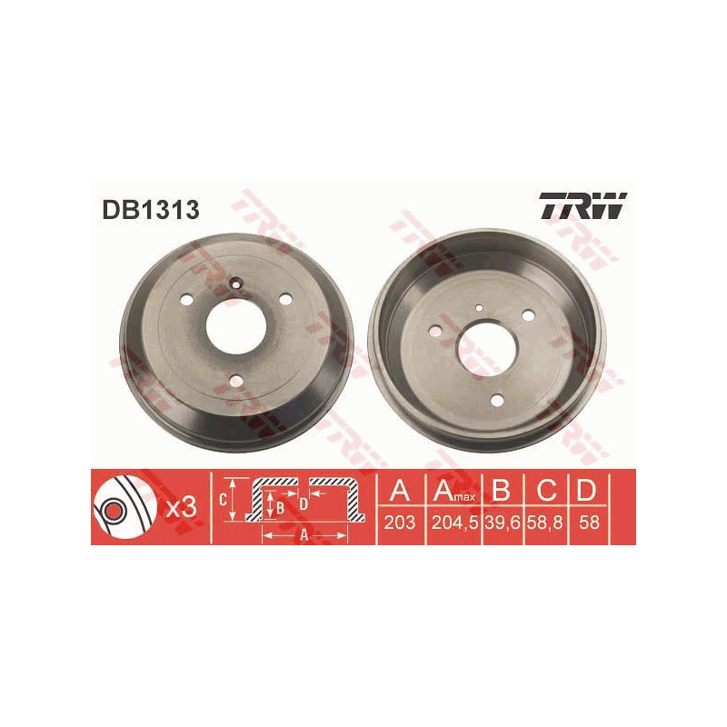 Tambour de frein TRW