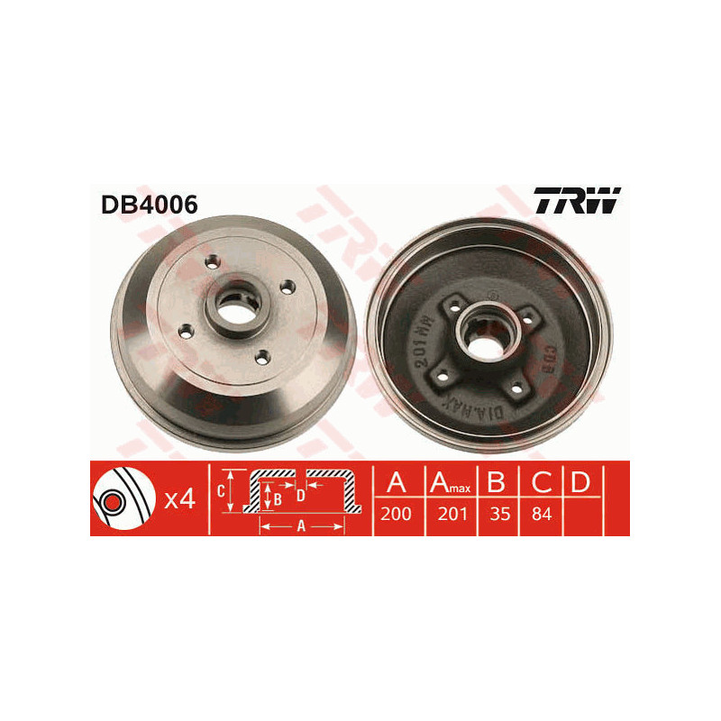 Tambour de frein TRW