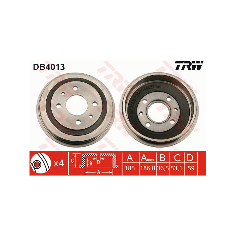 Tambour de frein TRW