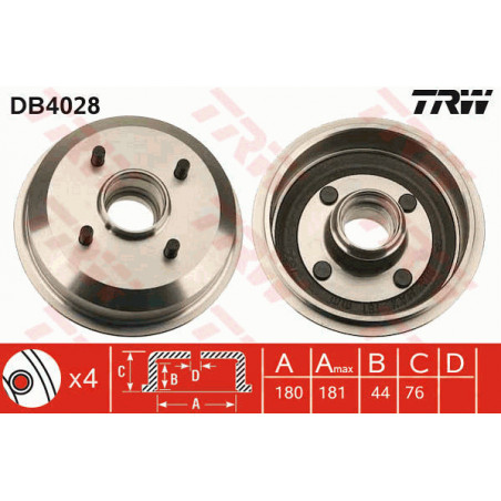 Tambour de frein TRW