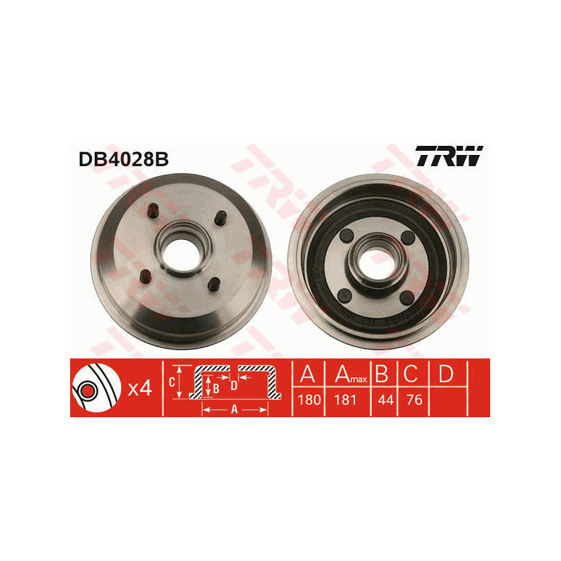 Tambour de frein TRW