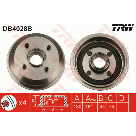 Tambour de frein TRW