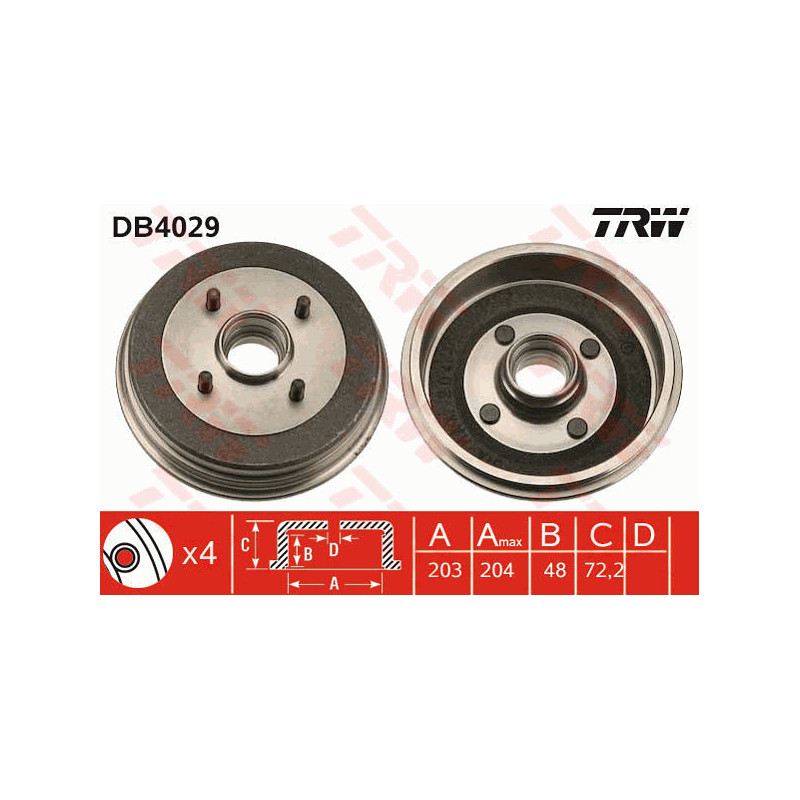 Tambour de frein TRW