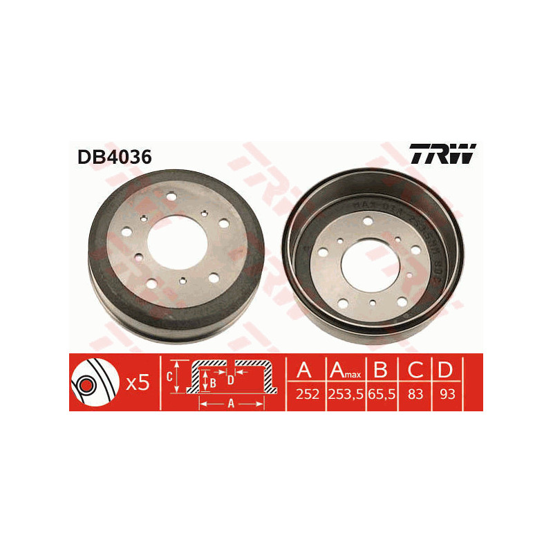Tambour de frein TRW