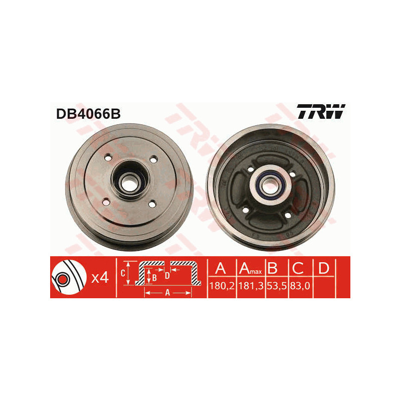 Tambour de frein TRW