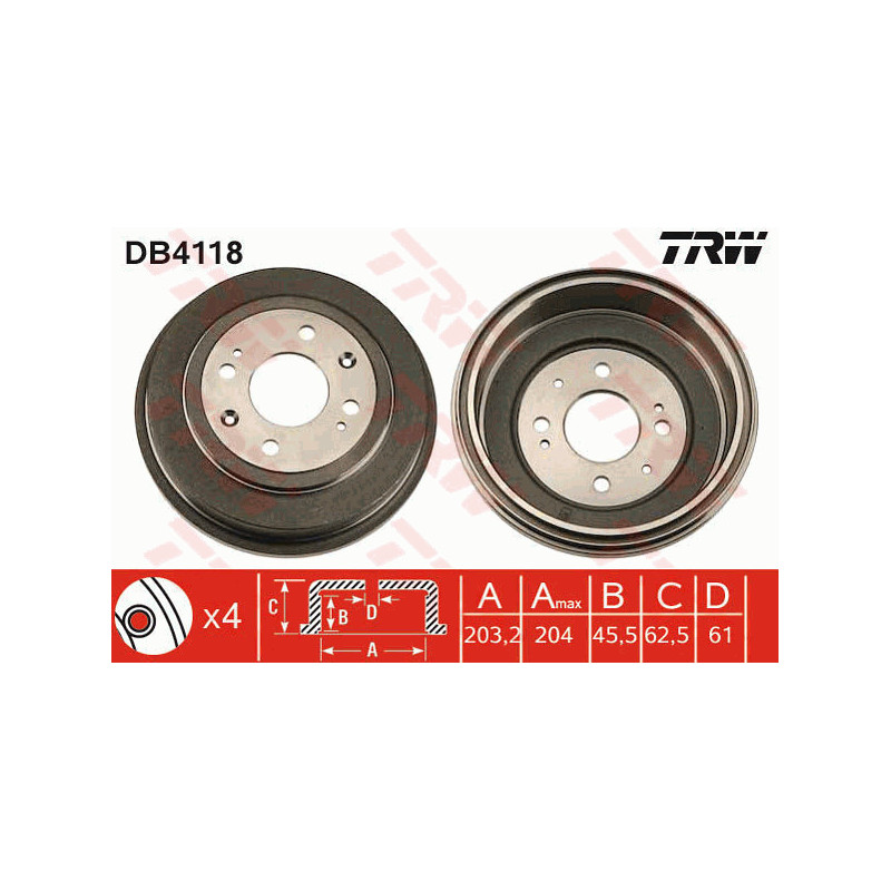 Tambour de frein TRW