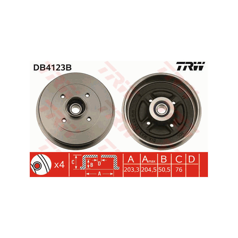 Tambour de frein TRW