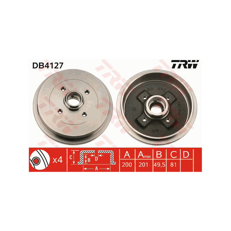 Tambour de frein TRW