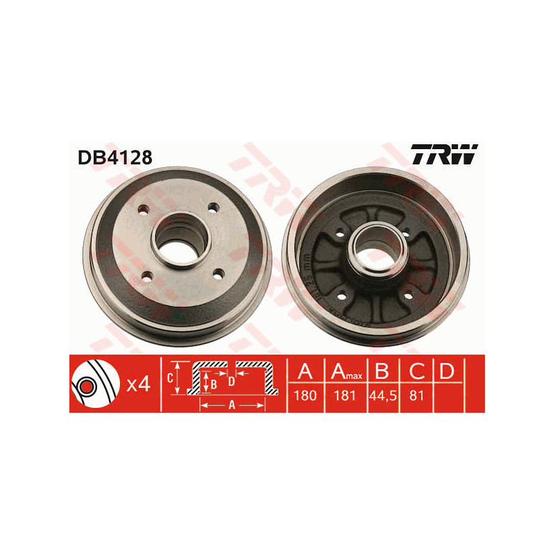 Tambour de frein TRW
