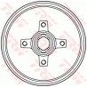 Tambour de frein TRW