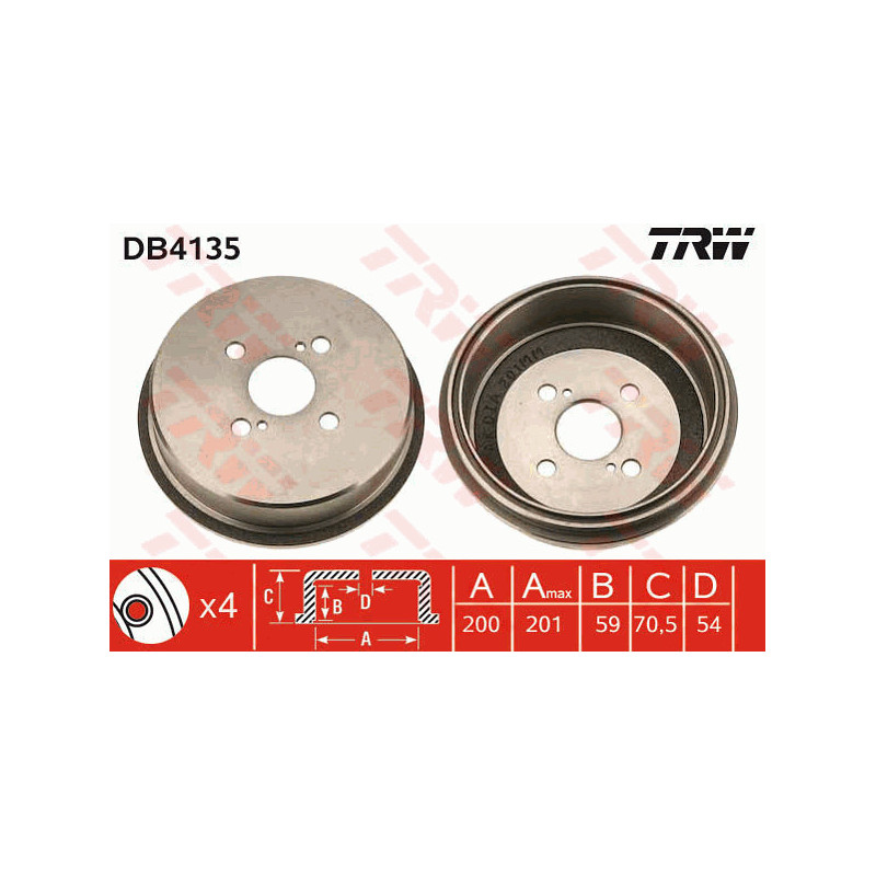 Tambour de frein TRW