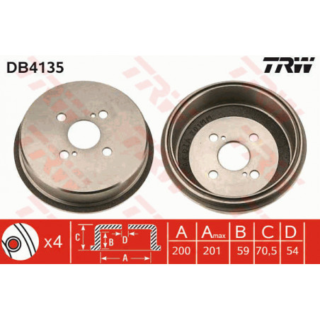 Tambour de frein TRW