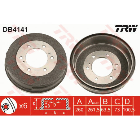 Tambour de frein TRW