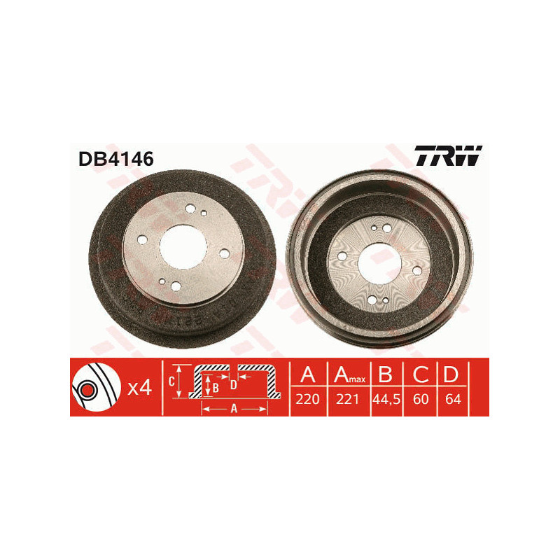 Tambour de frein TRW