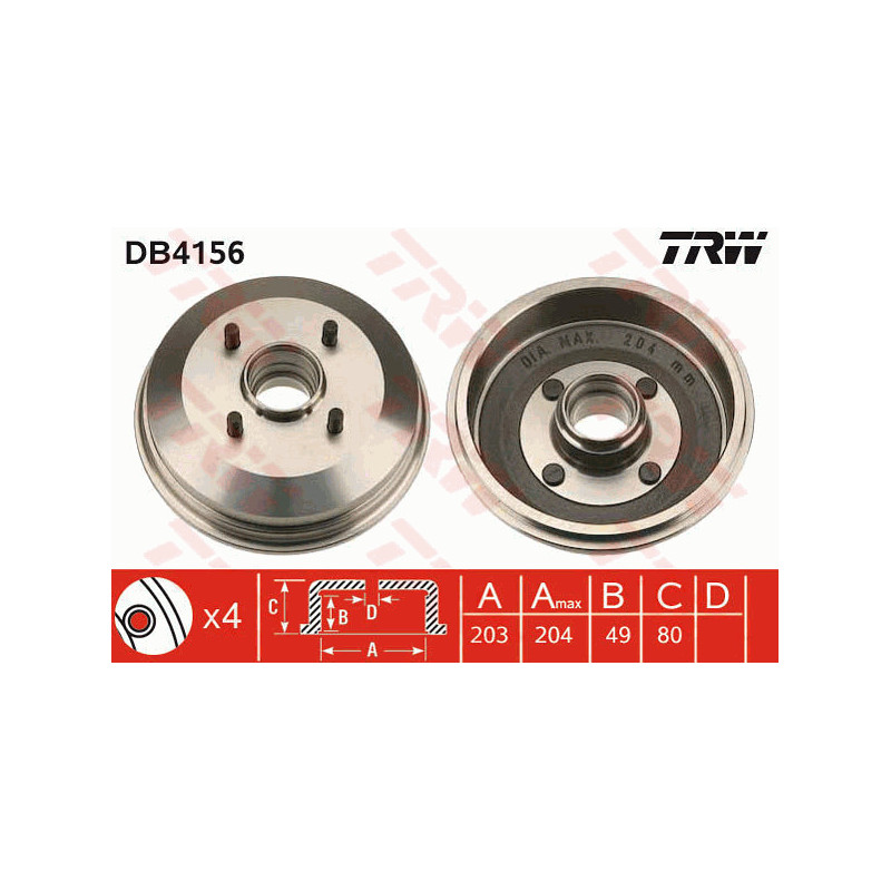 Tambour de frein TRW