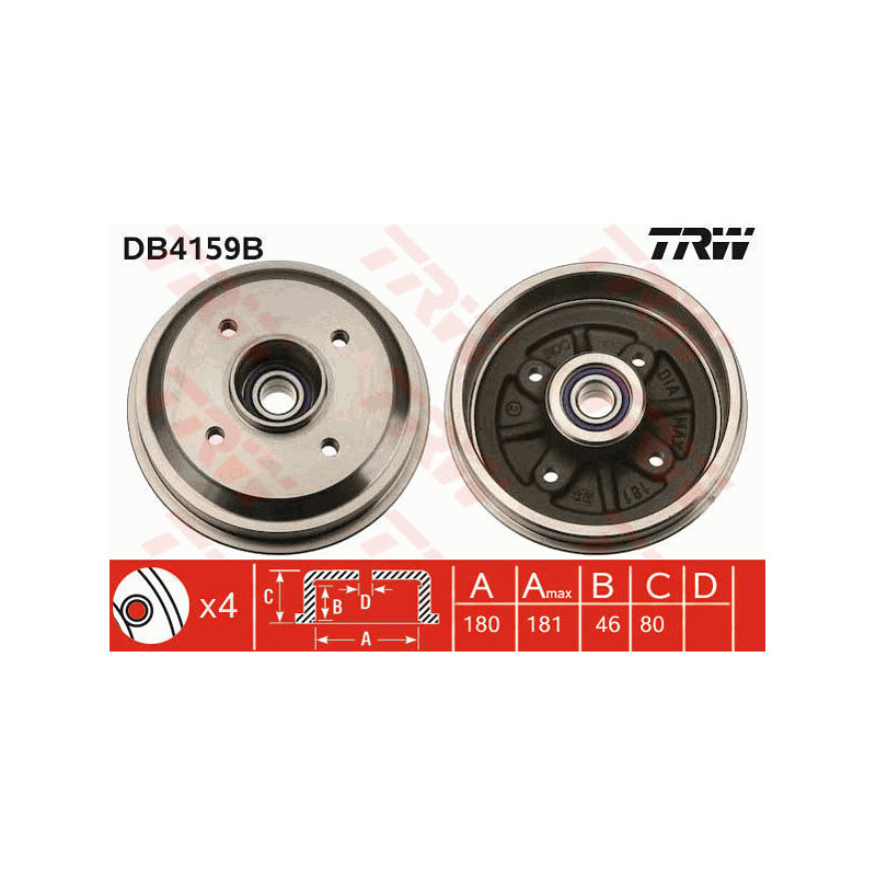 Tambour de frein TRW