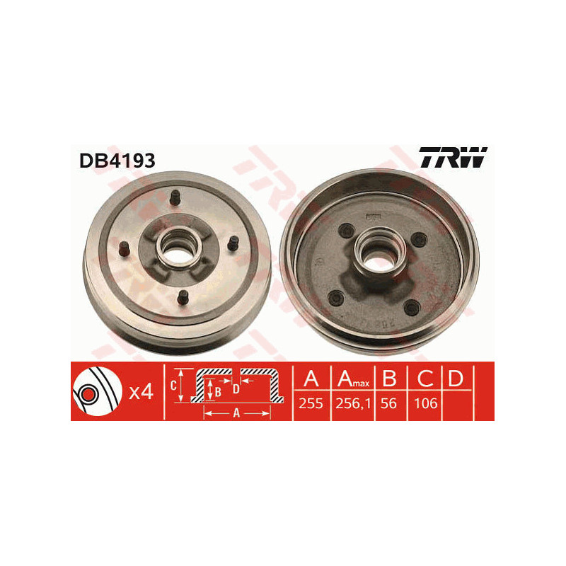 Tambour de frein TRW