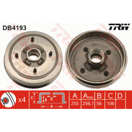 Tambour de frein TRW