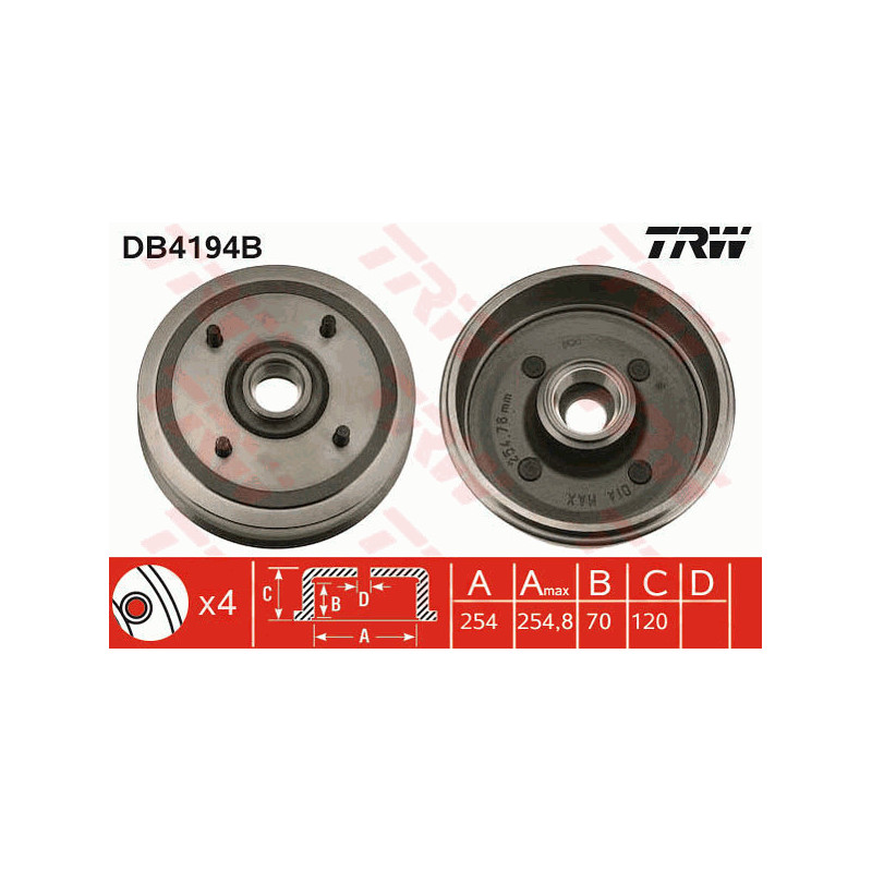 Tambour de frein TRW