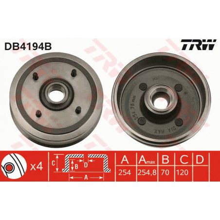 Tambour de frein TRW