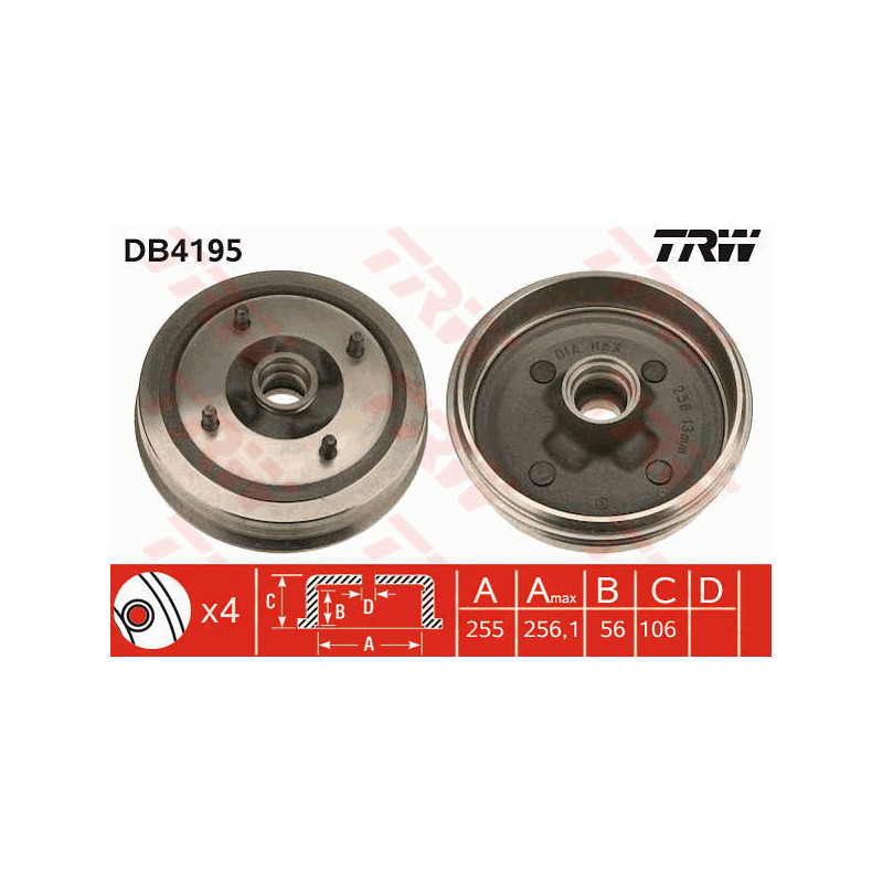 Tambour de frein TRW