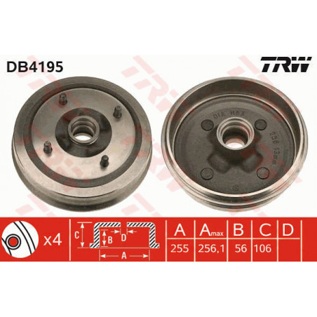 Tambour de frein TRW