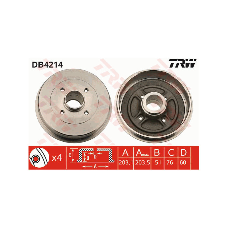 Tambour de frein TRW