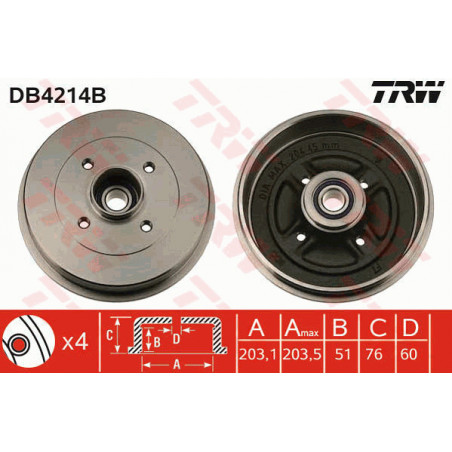 Tambour de frein TRW