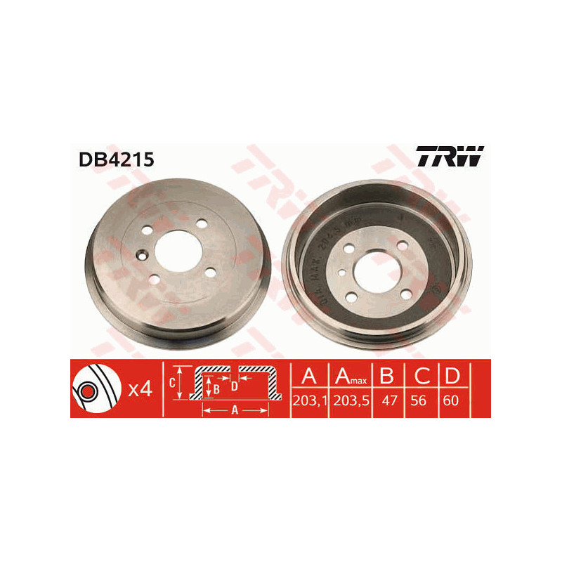 Tambour de frein TRW