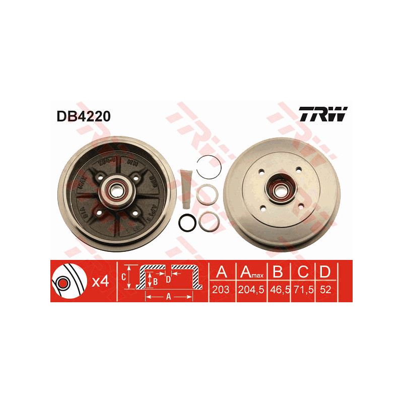 Tambour de frein TRW