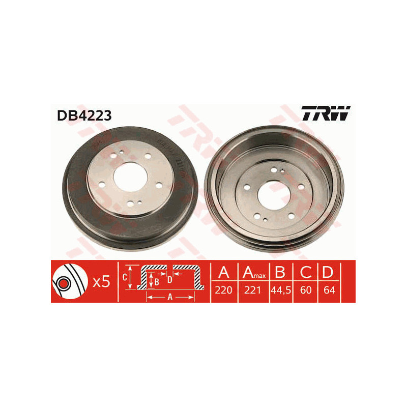 Tambour de frein TRW