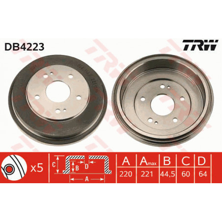 Tambour de frein TRW