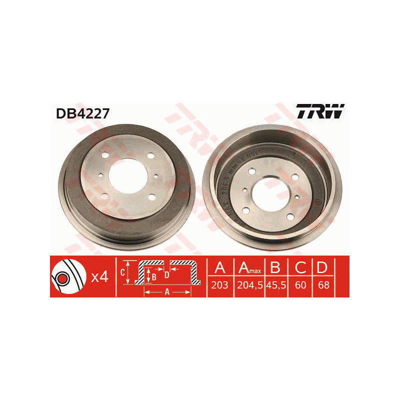 Tambour de frein TRW