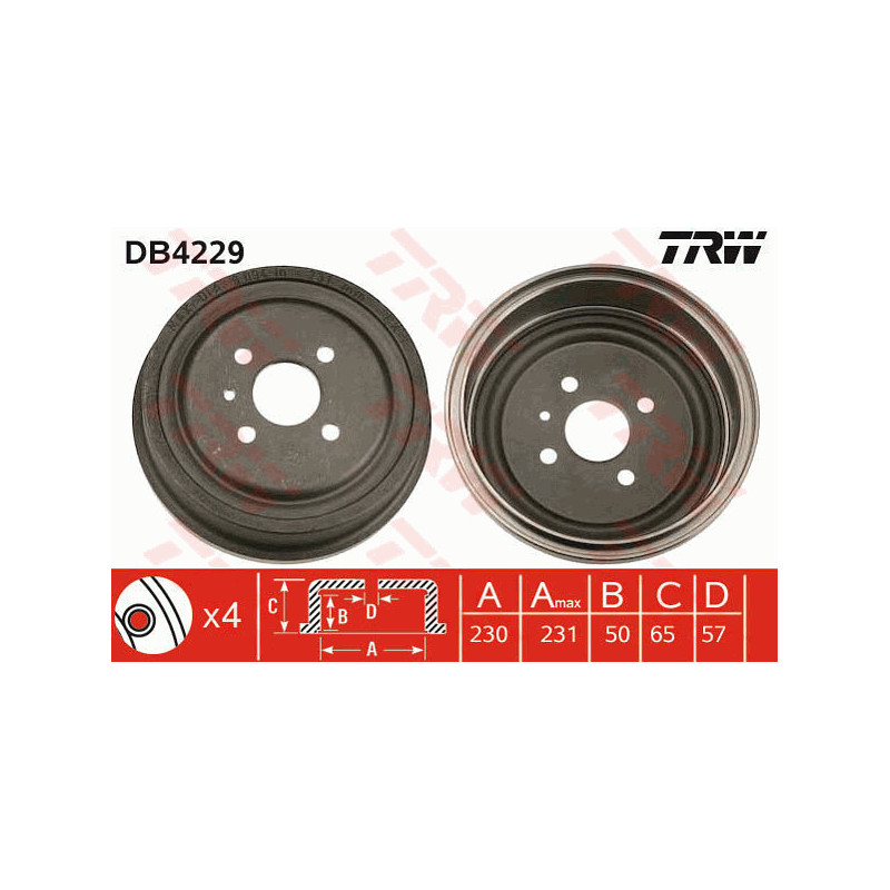 Tambour de frein TRW