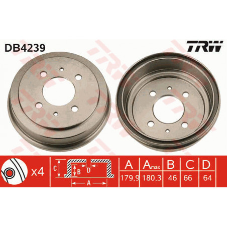 Tambour de frein TRW