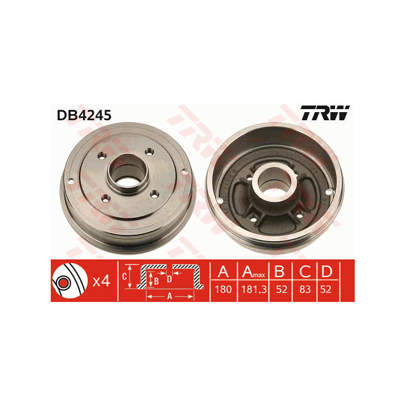 Tambour de frein TRW
