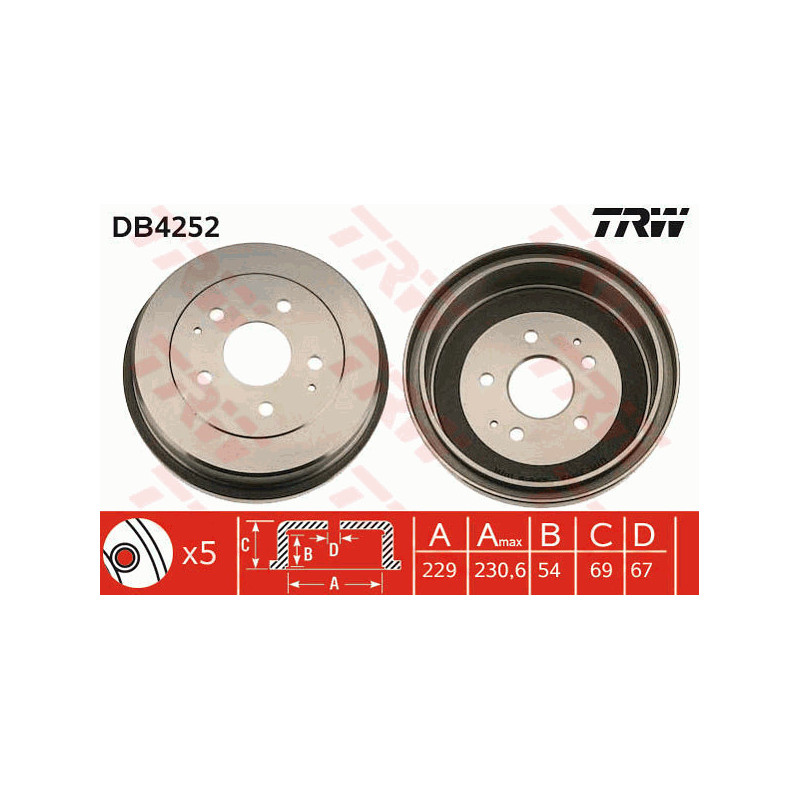 Tambour de frein TRW