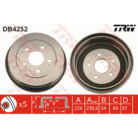 Tambour de frein TRW