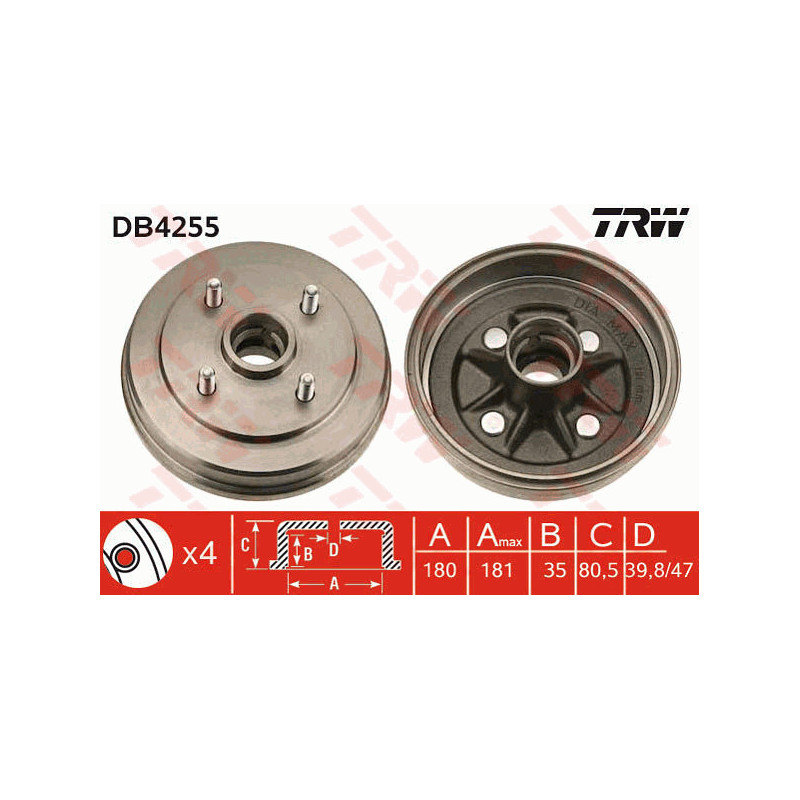 Tambour de frein TRW