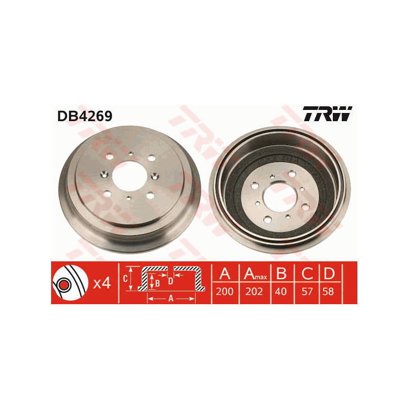 Tambour de frein TRW