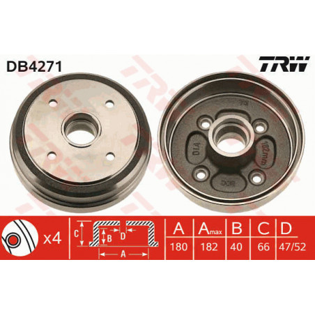 Tambour de frein TRW