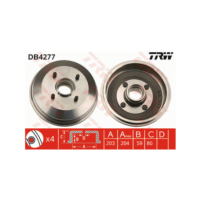 Tambour de frein TRW