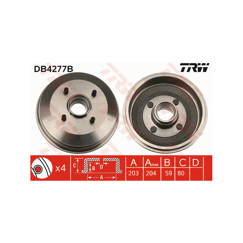 Tambour de frein TRW