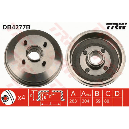 Tambour de frein TRW