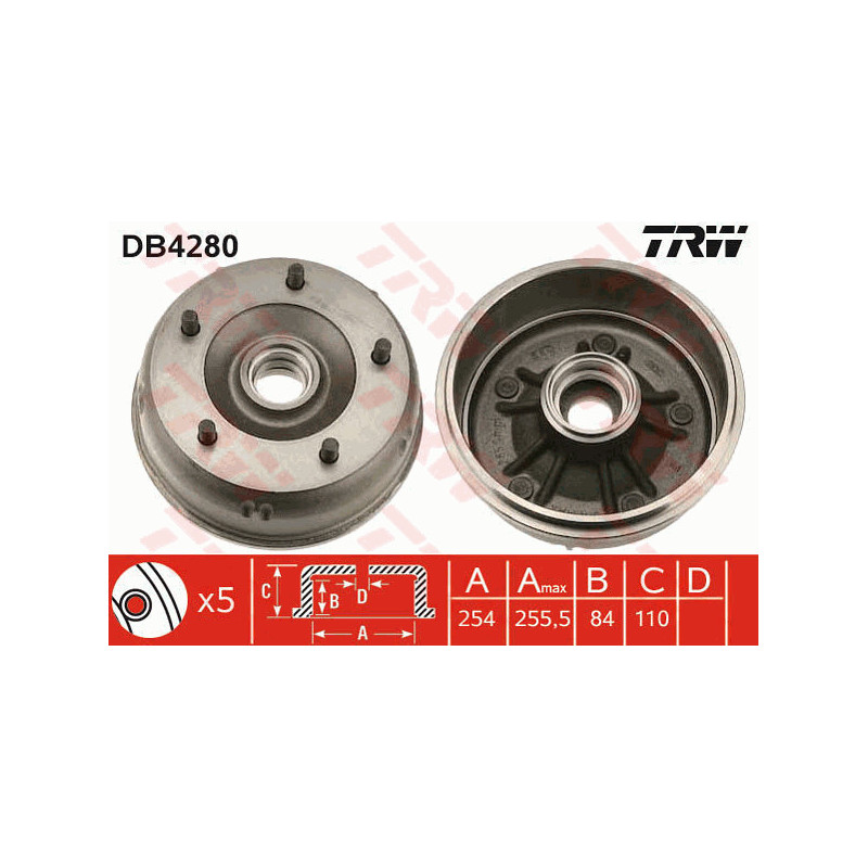 Tambour de frein TRW
