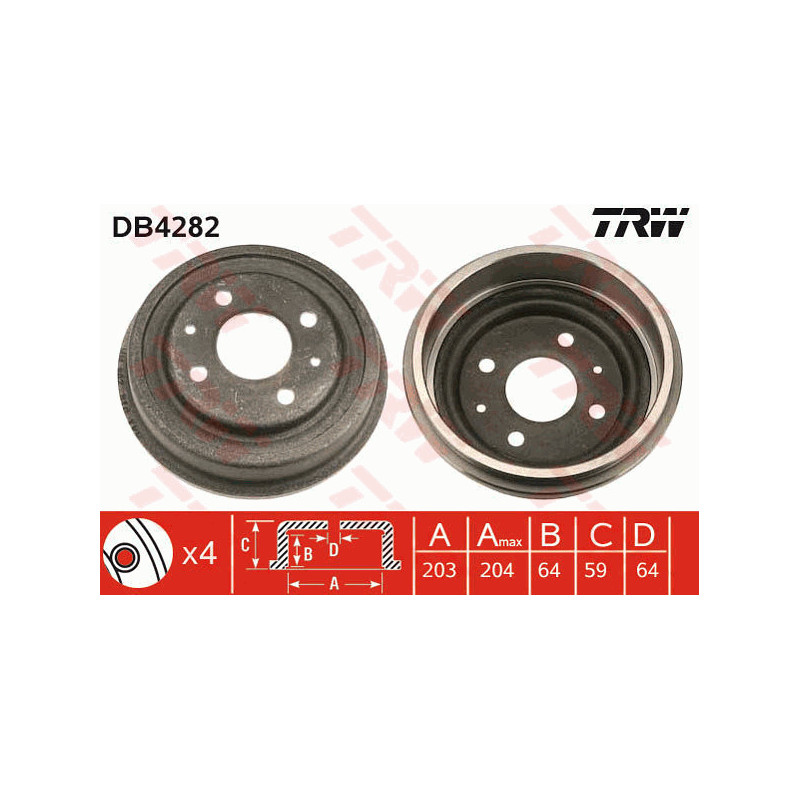 Tambour de frein TRW