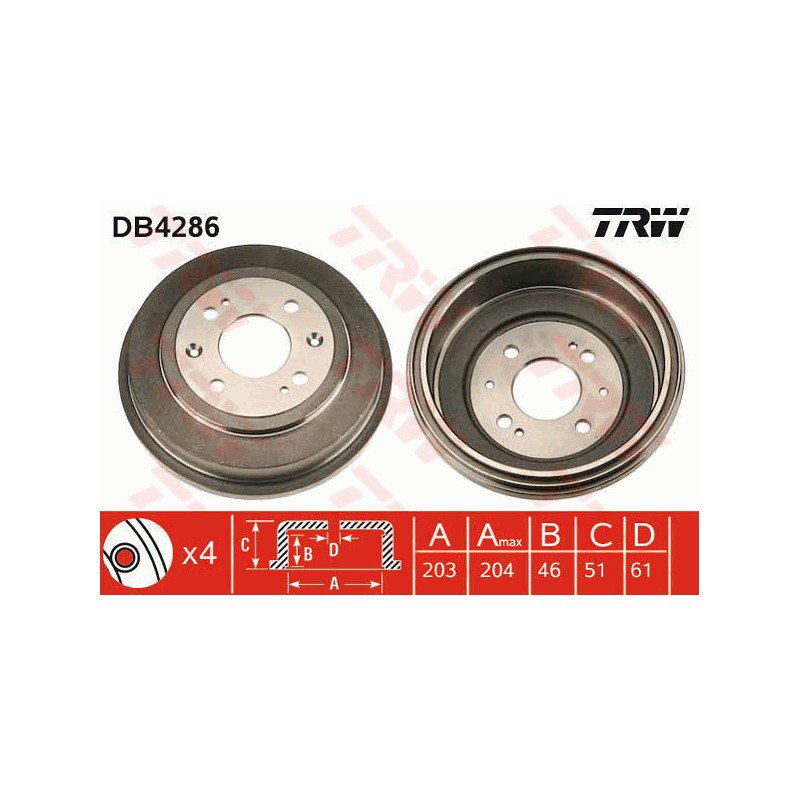 Tambour de frein TRW