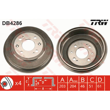 Tambour de frein TRW